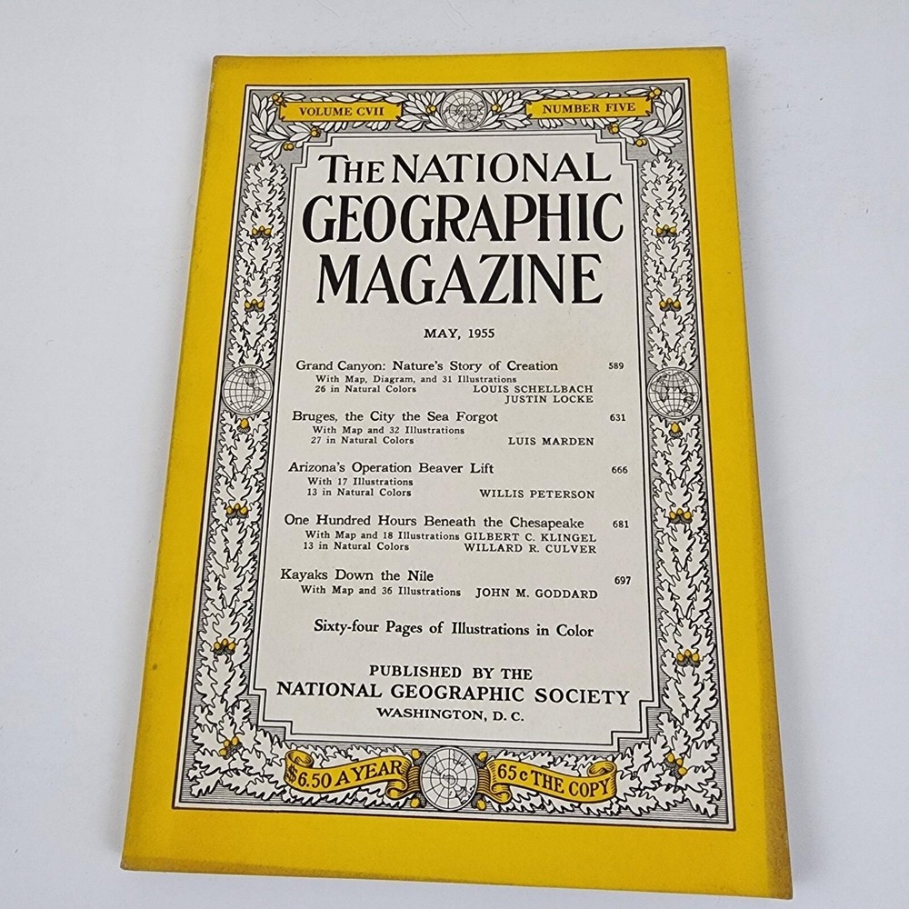 National Geographic Magazine May 1955‎ No Map
